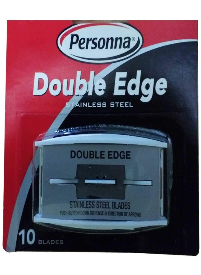 Personna Stainless Steel Chrome Blades, Double Edge 10 ct (Pack of 3)